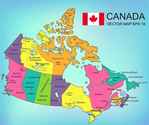 map of canada provinces.